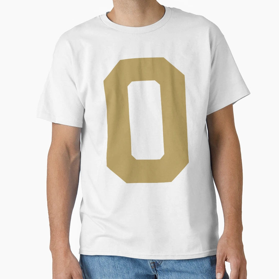 Number 0 Gold Zero Sports Number 0 T-Shirt - Trendy Graphic Unisex - T-Shirt, Sweatshirt, Hoodie