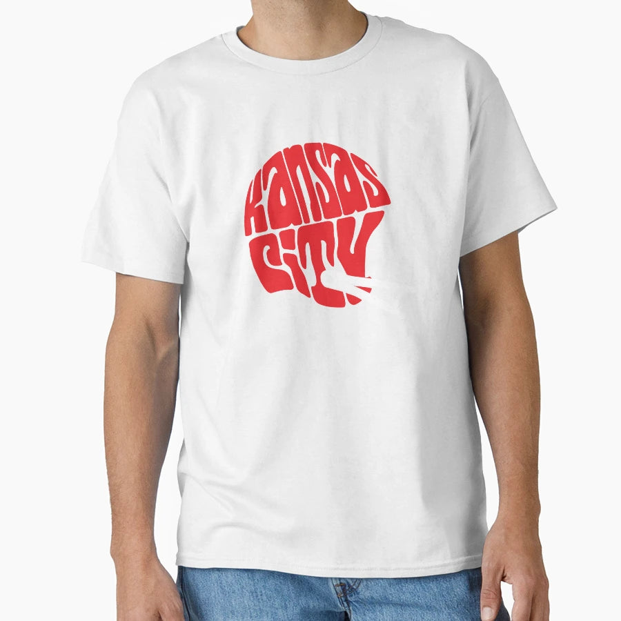 Kansas City Helmet T-Shirt - Minimalist Print for Adults - T-Shirt, Sweatshirt, Hoodie