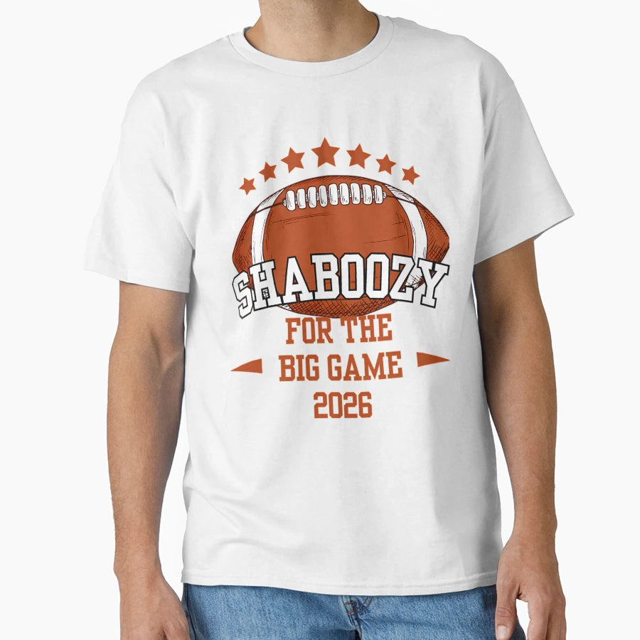 Shaboozy Big Game T-Shirt - Minimalist Print Unisex - T-Shirt, Sweatshirt, Hoodie