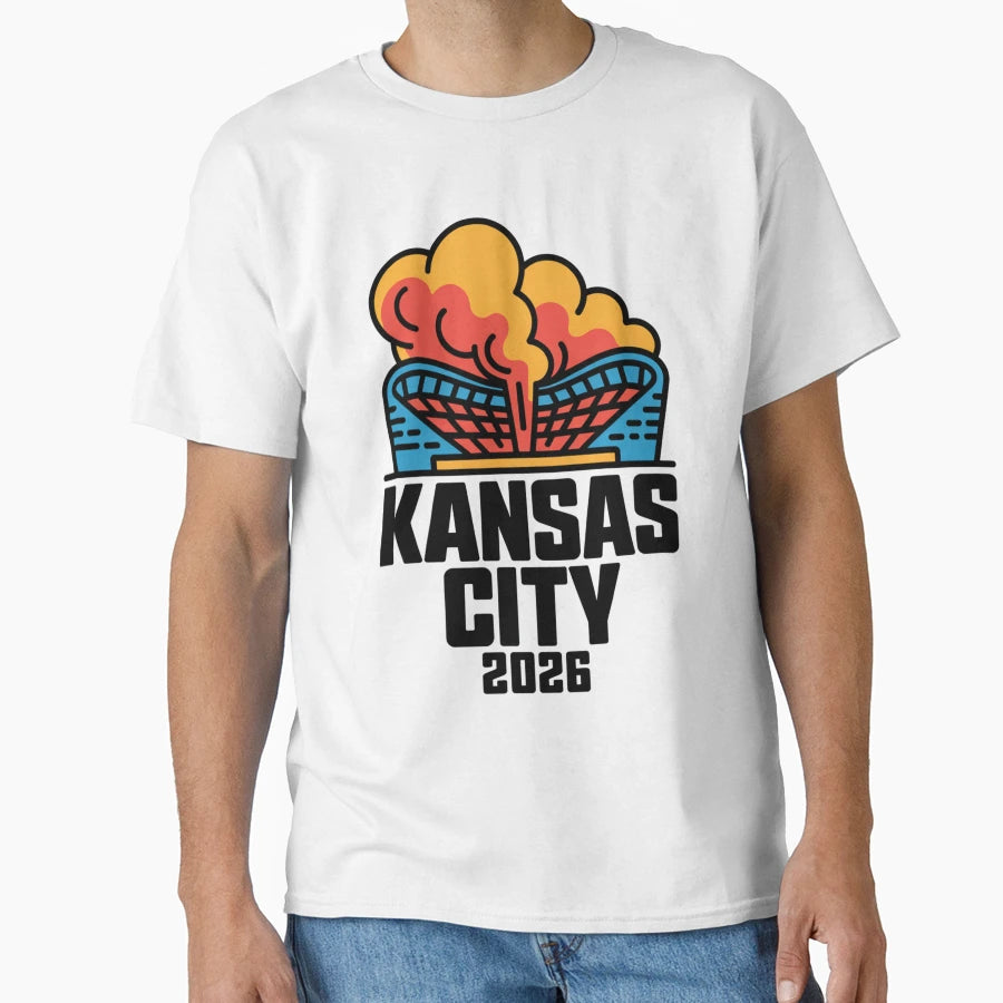 Kansas City 2026 Arrowhead Stadium T-Shirt - Fun Novelty Design for Adults - T-Shirt, Sweatshirt, Hoodie