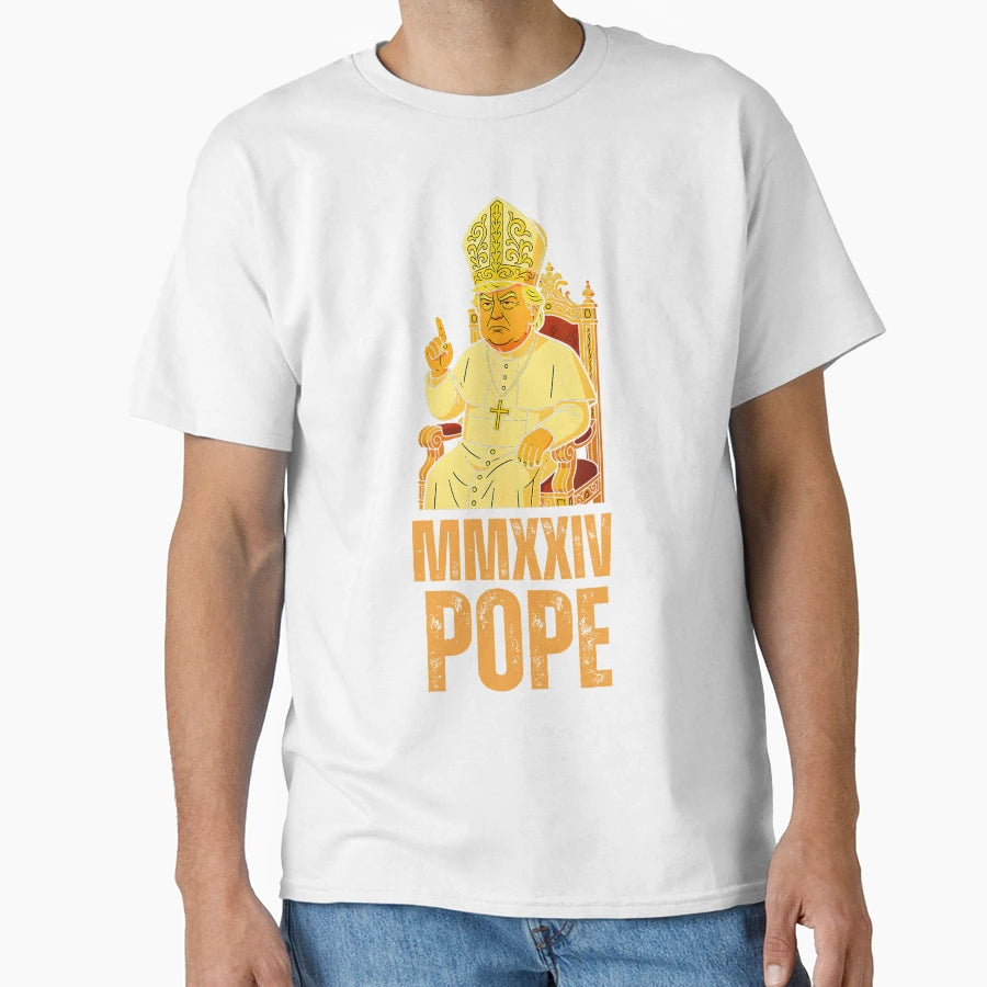 Pope Donald Trump As Vatican Church T-Shirt - Custom Art Print Men Women - T-Shirt, Sweatshirt, Hoodie