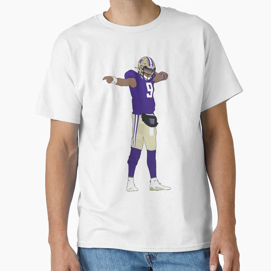Michael Penix Jr T-Shirt - Custom Art Print Men Women - T-Shirt, Sweatshirt, Hoodie
