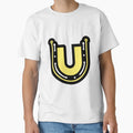 Illustration Letter U Esports Shield T-Shirt - Unique Graphic Men Women - T-Shirt, Sweatshirt, Hoodie