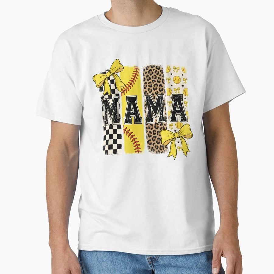 Mama Baseball Sports Mom T-Shirt - Fun Novelty Design Unisex - T-Shirt, Sweatshirt, Hoodie