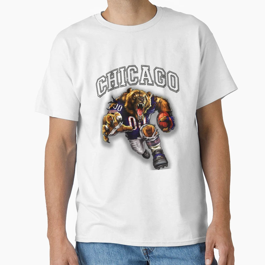 Football Chicago 1 T-Shirt - Aesthetic Graphic Unisex - T-Shirt, Sweatshirt, Hoodie