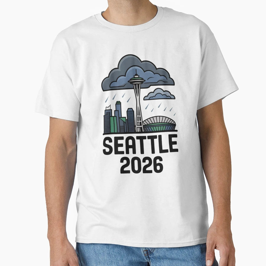 Seattle 2026 Space Needle Stadium T-Shirt - Casual Everyday Wear Unisex - T-Shirt, Sweatshirt, Hoodie