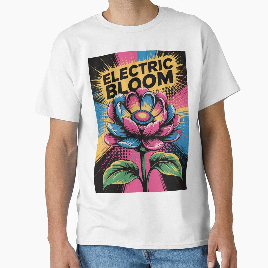 Electric Bloom of Color Pop Art by Ketique - Adult & Kids T-Shirts, Sweatshirts & Hoodies apparel design preview 1