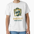 Green Gold Football Illustrated T-Shirt - Aesthetic Graphic for Adults - T-Shirt, Sweatshirt, Hoodie