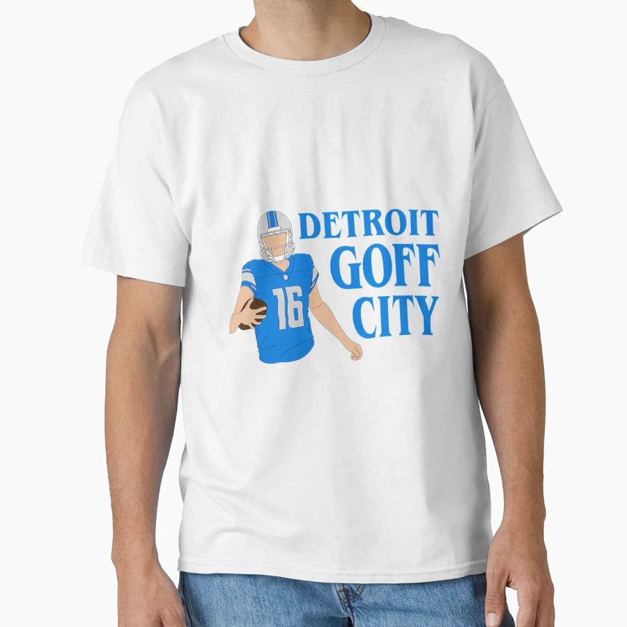 Detroit Goff City T-Shirt - Unique Graphic for Adults - T-Shirt, Sweatshirt, Hoodie