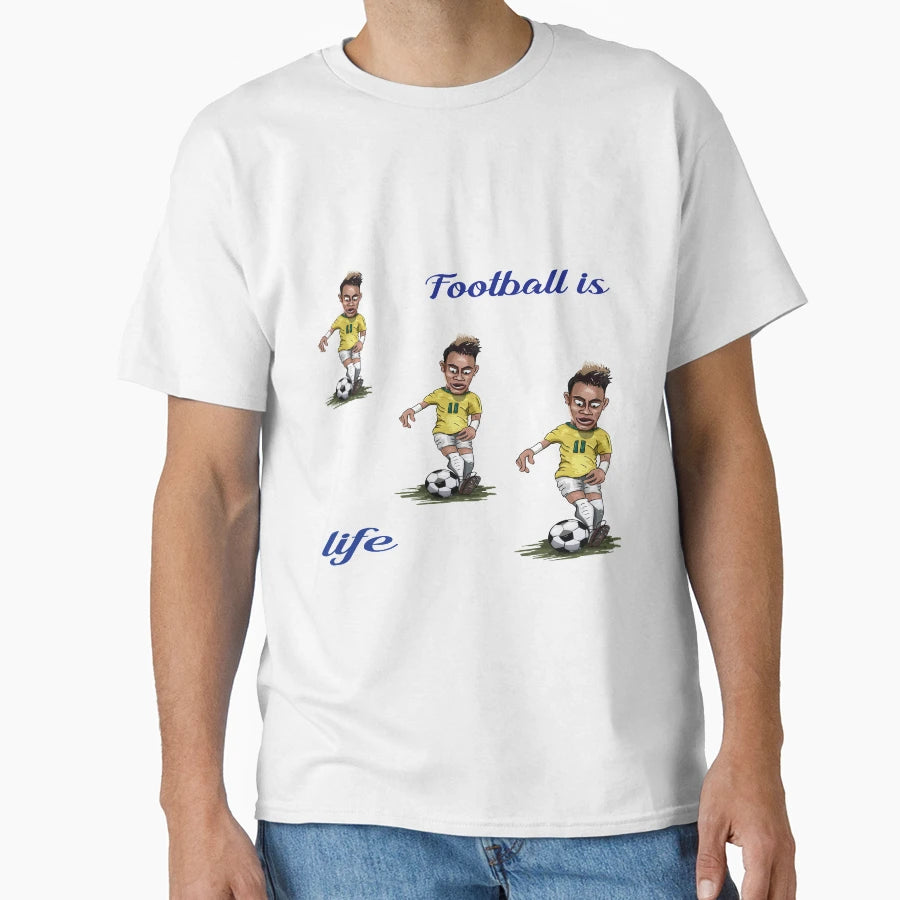 He Plays Football T-Shirt - Novelty Apparel Unisex - T-Shirt, Sweatshirt, Hoodie