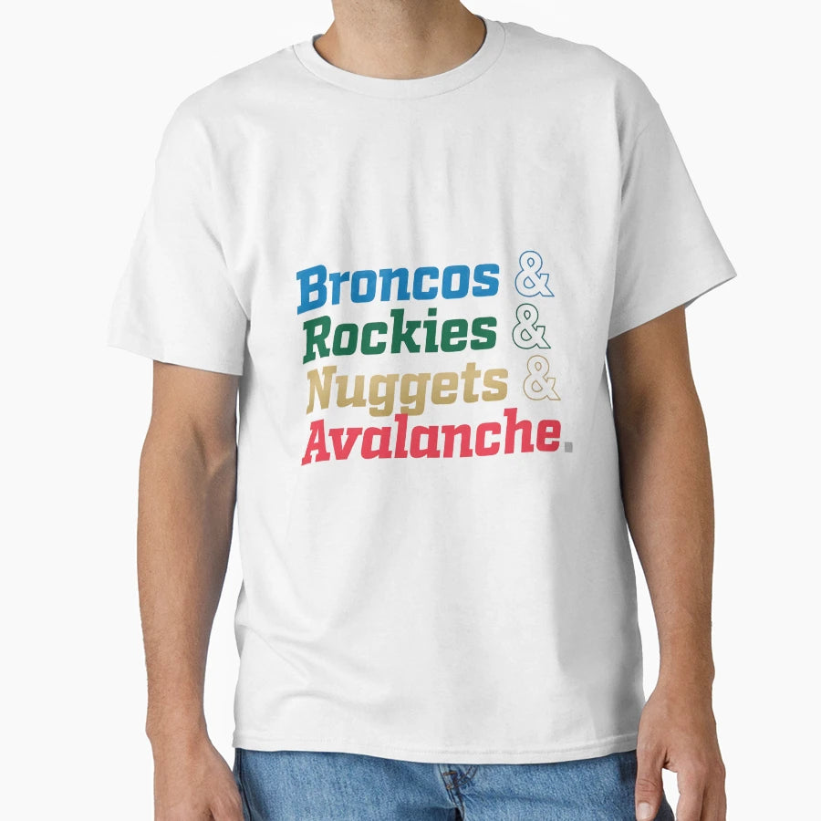 Colorado Sports T-Shirt - Streetwear Style for Adults - T-Shirt, Sweatshirt, Hoodie