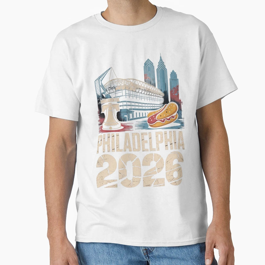Philadelphia 2026 Liberty Bell T-Shirt - Custom Art Print for Adults - T-Shirt, Sweatshirt, Hoodie