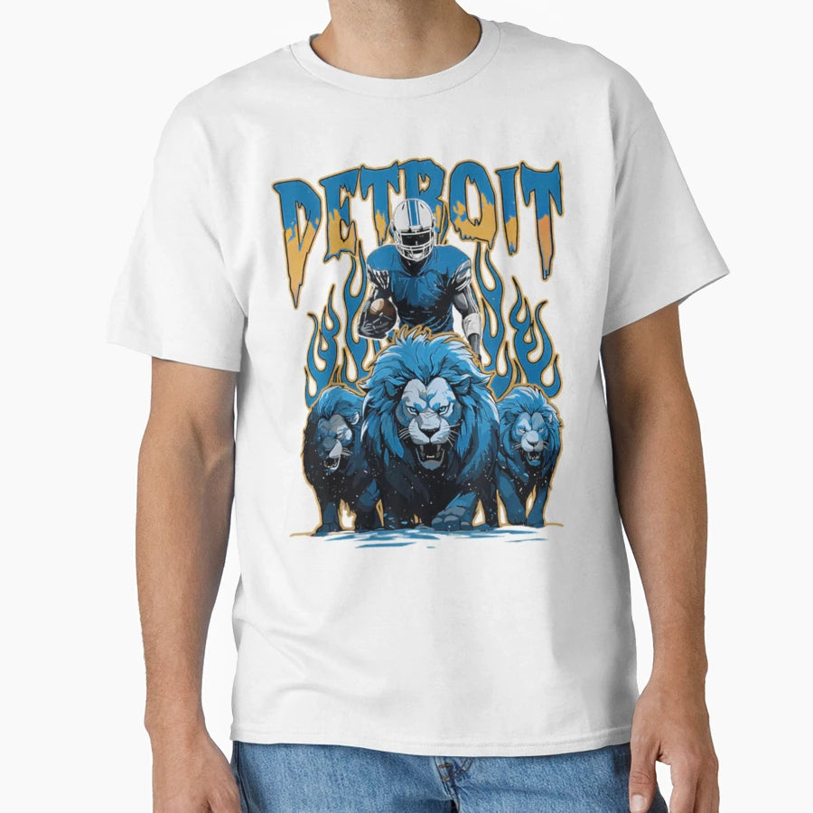 Football Detroit Lions T-Shirt - Novelty Apparel Unisex - T-Shirt, Sweatshirt, Hoodie