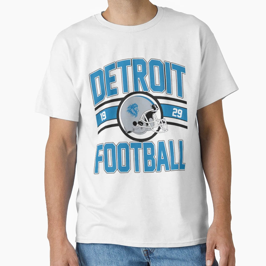 Football Detroit Lions T-Shirt - Minimalist Print for Adults - T-Shirt, Sweatshirt, Hoodie