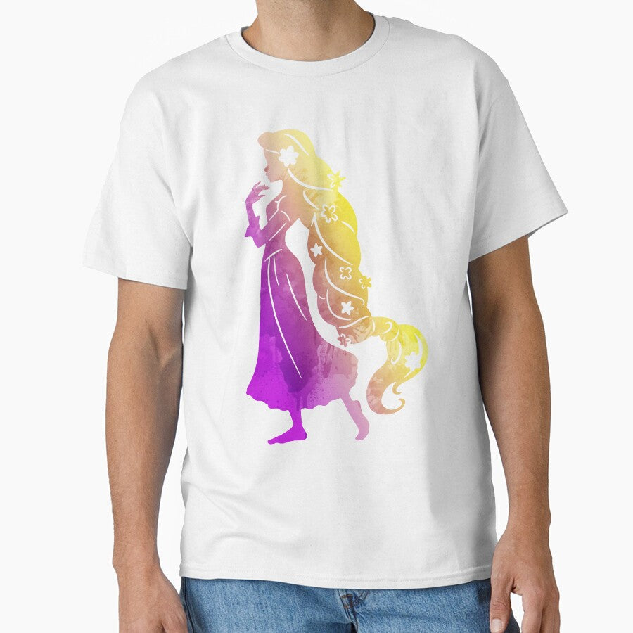 Magical Long Hair Silhouette Art by ShadowsInspired - Adult & Kids T-Shirts, Sweatshirts & Hoodies apparel design preview 1