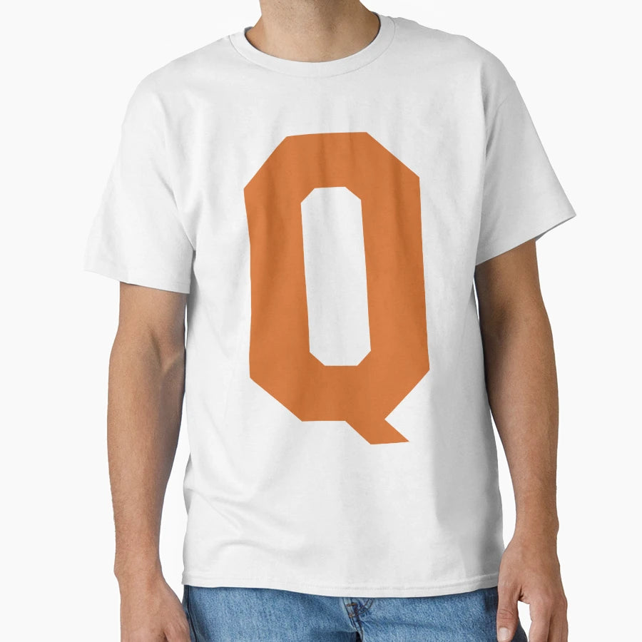 Alphabet Orange Q Sports Letter Q T-Shirt - Fun Novelty Design Men Women - T-Shirt, Sweatshirt, Hoodie