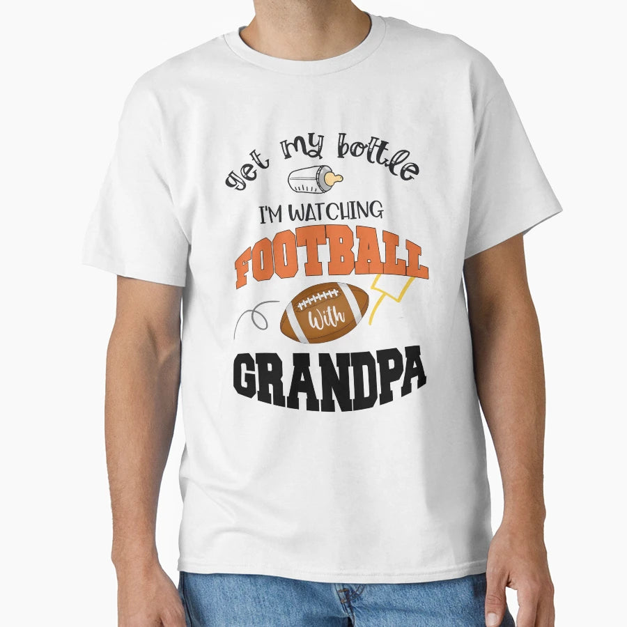 Get My Bottle Im Watching Football T-Shirt - Graphic Print for Adults - T-Shirt, Sweatshirt, Hoodie