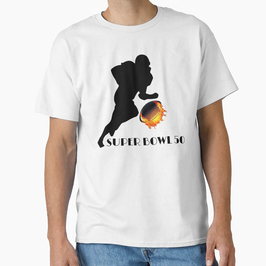 Super Bowl 50 T-Shirt - Aesthetic Graphic for Adults - T-Shirt, Sweatshirt, Hoodie