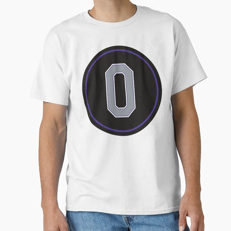 Adam Ottavino 0 Jersey Number T-Shirt - Custom Art Print for Adults - T-Shirt, Sweatshirt, Hoodie