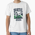 Seattle 2026 Space Needle Stadium T-Shirt - Novelty Apparel for Adults - T-Shirt, Sweatshirt, Hoodie