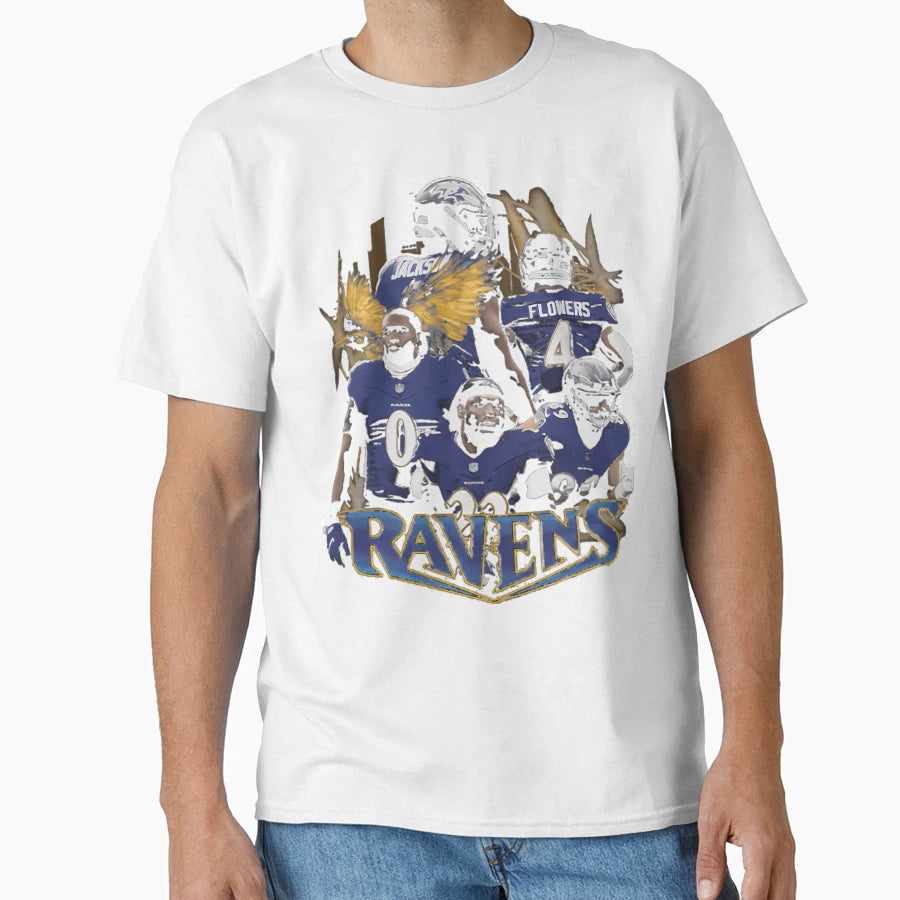 Baltimore Ravens T-Shirt - Fun Novelty Design Unisex - T-Shirt, Sweatshirt, Hoodie