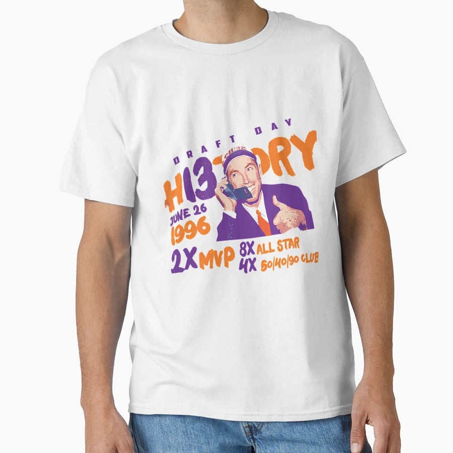 Steve Nash History T-Shirt - Custom Art Print for Adults - T-Shirt, Sweatshirt, Hoodie