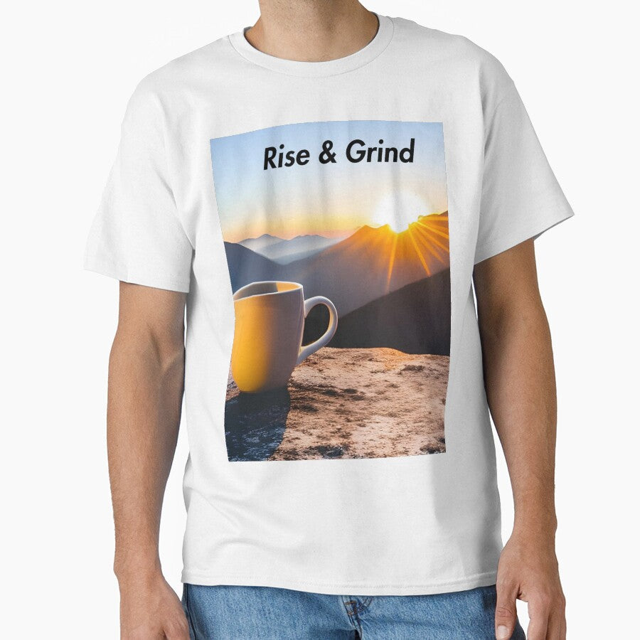 Rise and Grind by urbanteewiz - Adult & Kids T-Shirts, Sweatshirts & Hoodies apparel design preview 1
