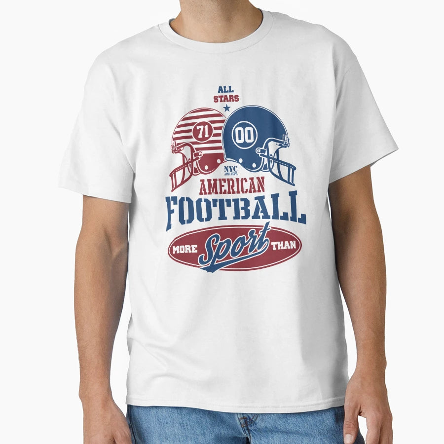 American Football T-Shirt - Graphic Print Men Women - T-Shirt, Sweatshirt, Hoodie