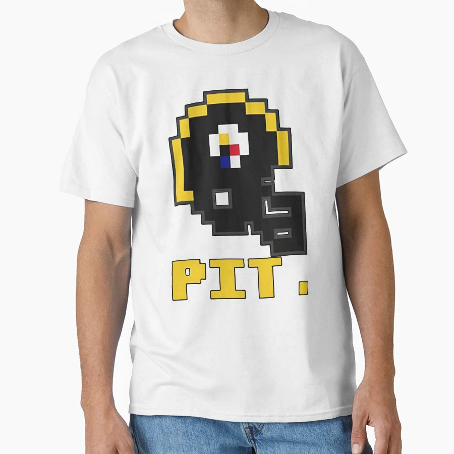 Pittsburgh Football Tecmo Bowl Video T-Shirt - Graphic Print Men Women - T-Shirt, Sweatshirt, Hoodie