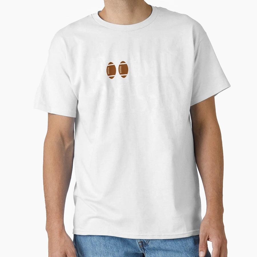 Football Obsessed Funny Football Lover T-Shirt - Minimalist Print Unisex - T-Shirt, Sweatshirt, Hoodie