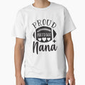 Proud Football Nana Game Day T-Shirt - Aesthetic Graphic Men Women - T-Shirt, Sweatshirt, Hoodie