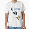 Cowboys Vs Saints T-Shirt - Aesthetic Graphic for Adults - T-Shirt, Sweatshirt, Hoodie