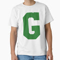 Alphabet Green G Sports Letter G T-Shirt - Custom Art Print for Adults - T-Shirt, Sweatshirt, Hoodie
