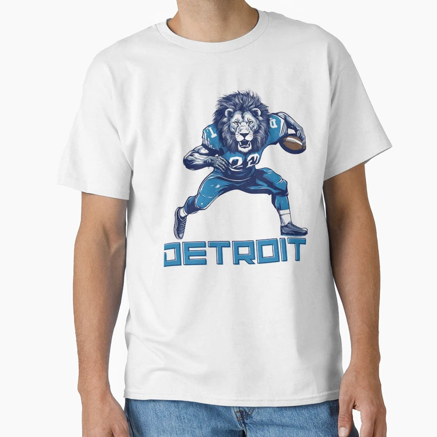 Detroit Illinois Football Team Fan T-Shirt - Trendy Graphic Men Women - T-Shirt, Sweatshirt, Hoodie