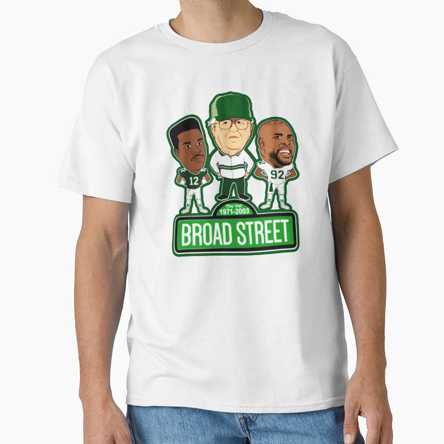 Broad Street Philadelphia Football T-Shirt - Custom Art Print Unisex - T-Shirt, Sweatshirt, Hoodie