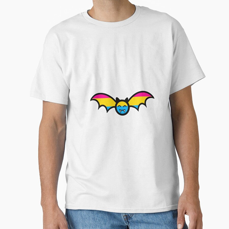 Pansexual Pride Bat by mgietzen - Adult & Kids T-Shirts, Sweatshirts & Hoodies apparel design preview 1