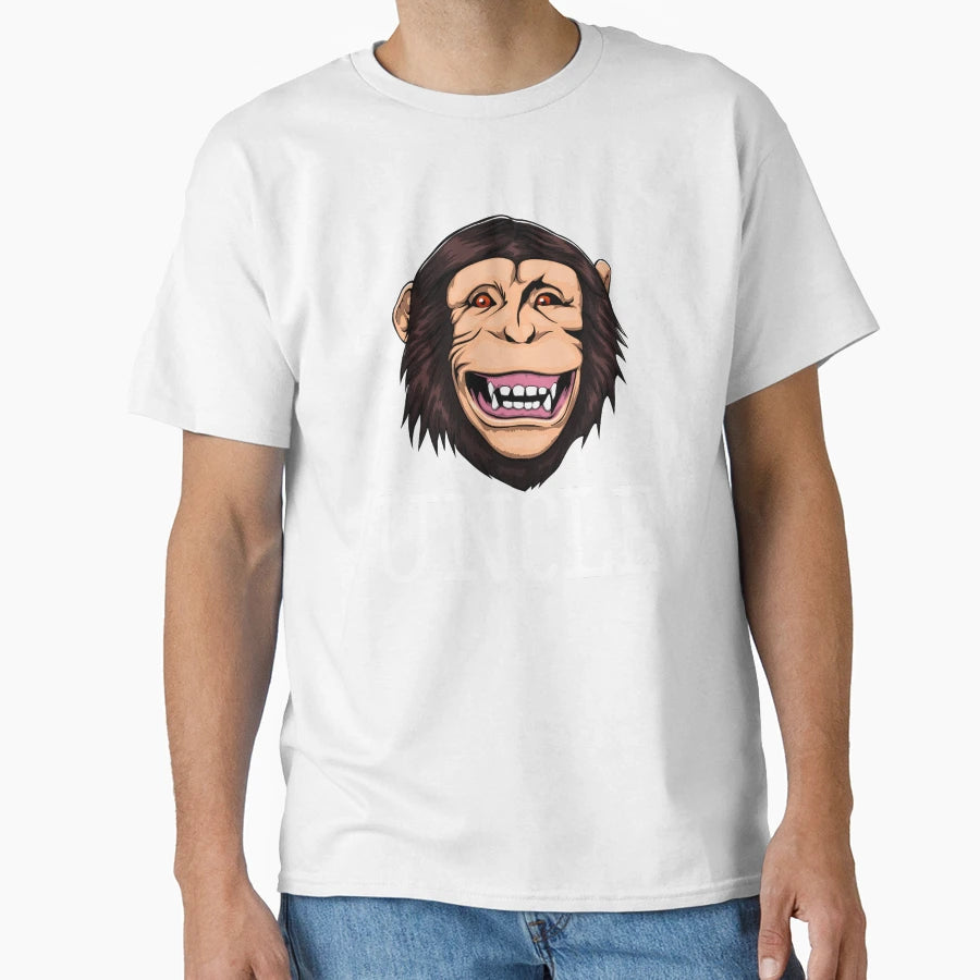 Monkey Uncle Chimpanzee T-Shirt - Novelty Apparel Unisex - T-Shirt, Sweatshirt, Hoodie