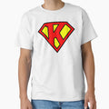 Letter K Super Letter Vol 1 T-Shirt - Casual Everyday Wear Unisex - T-Shirt, Sweatshirt, Hoodie