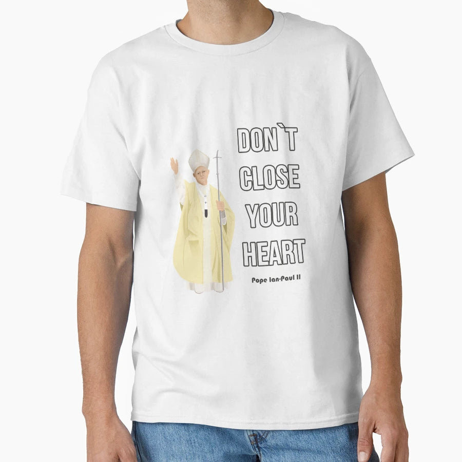 Catholic Pope Ian Paul 2 Christian T-Shirt - Trendy Graphic for Adults - T-Shirt, Sweatshirt, Hoodie