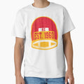 Kansas City Throwback Football Helmet T-Shirt - Unique Graphic Men Women - T-Shirt, Sweatshirt, Hoodie