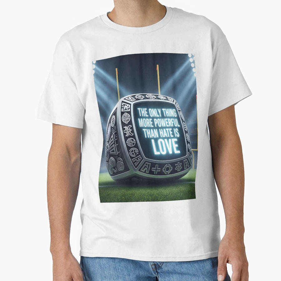 Only Thing More Powerful Than Hate Is T-Shirt - Custom Art Print Unisex - T-Shirt, Sweatshirt, Hoodie