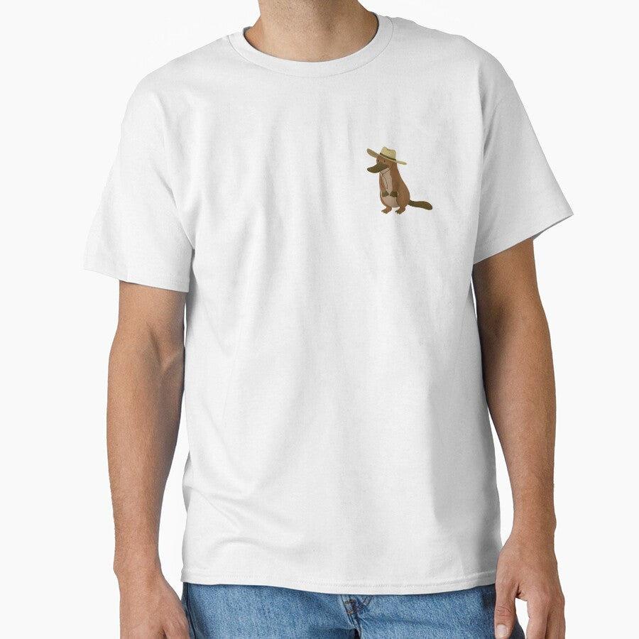 Platypus with Cowboy Hat by littlescrbbler - Adult & Kids T-Shirts, Sweatshirts & Hoodies apparel design preview 1