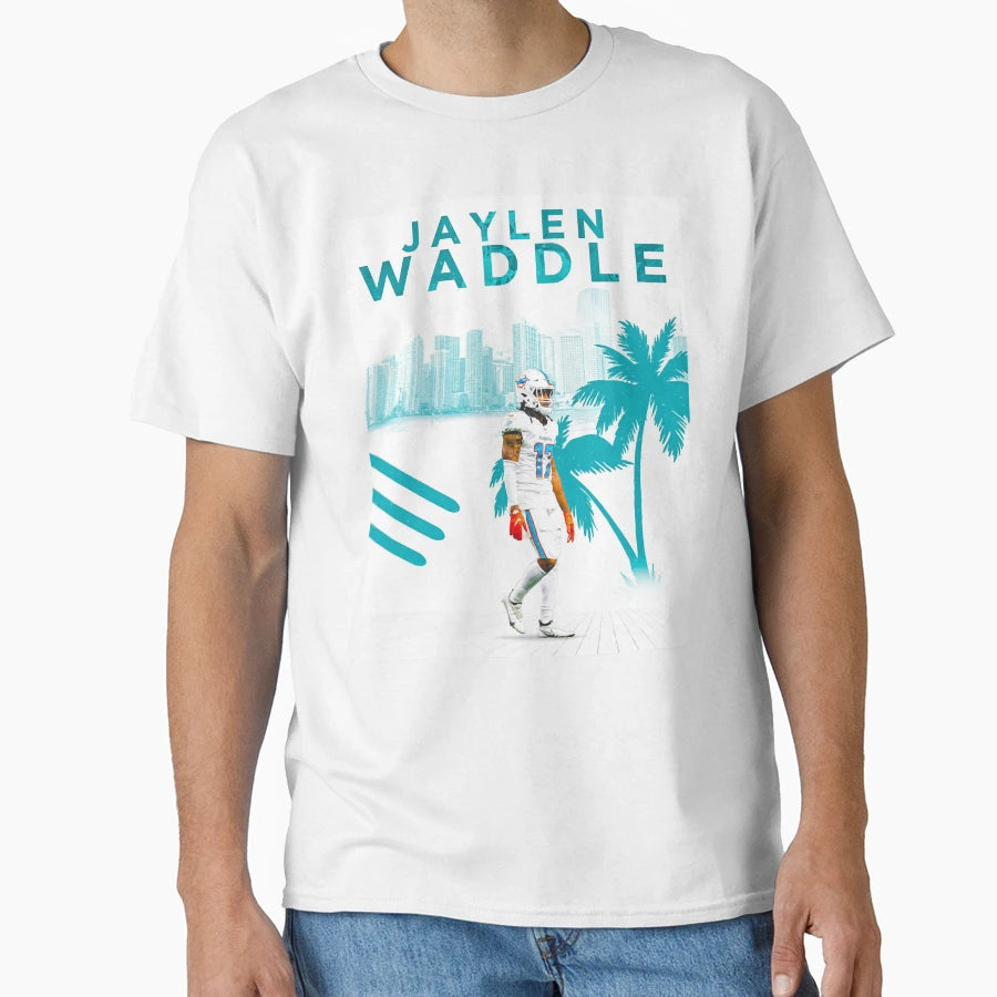 Jaylen Waddle T-Shirt - Unique Graphic for Adults - T-Shirt, Sweatshirt, Hoodie