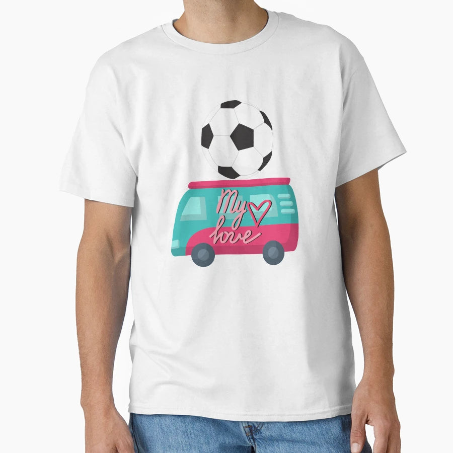My Second Love Is Football T-Shirt - Custom Art Print Unisex - T-Shirt, Sweatshirt, Hoodie