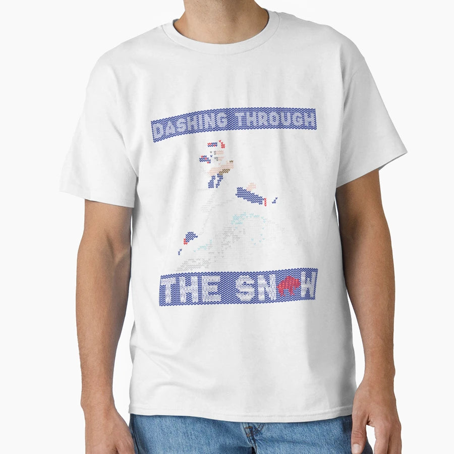Dashing Through Snow T-Shirt - Streetwear Style Unisex - T-Shirt, Sweatshirt, Hoodie