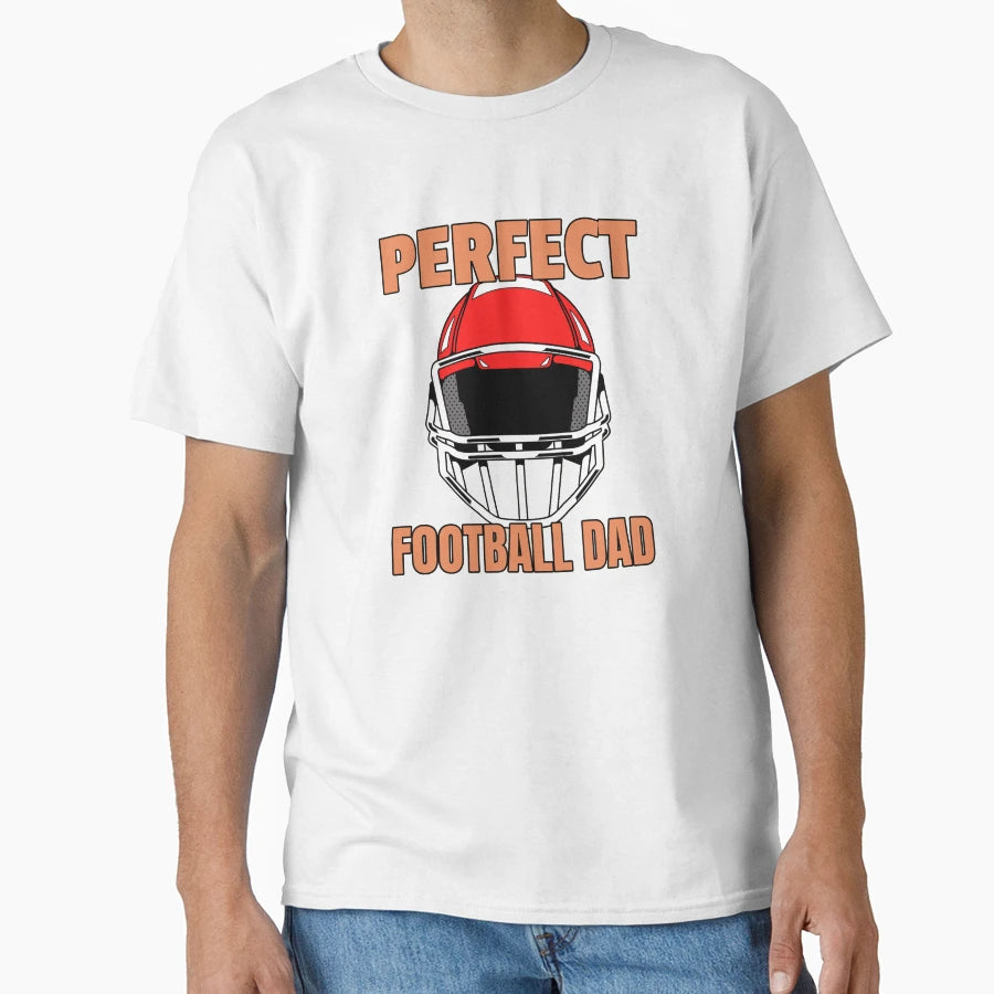 Football Dad American Football Helmet T-Shirt - Novelty Apparel for Adults - T-Shirt, Sweatshirt, Hoodie