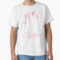 Heart And Football Sister T-Shirt - Custom Art Print Men Women - T-Shirt, Sweatshirt, Hoodie