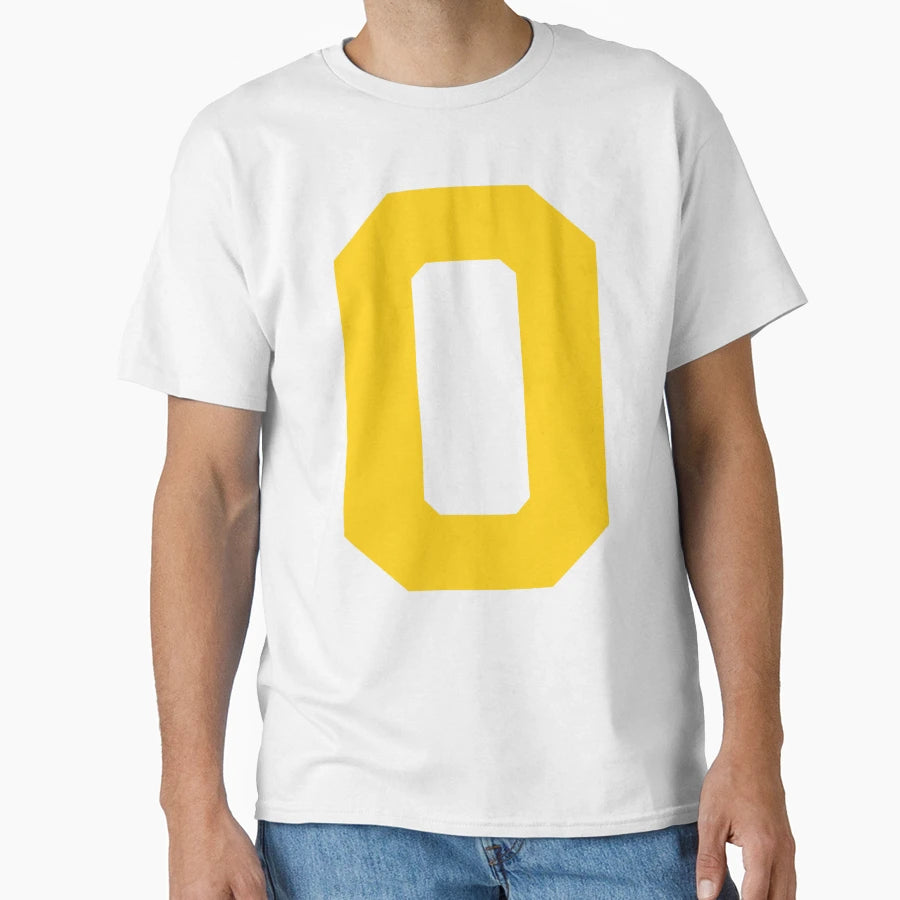 Number 0 Yellow Zero Sports Number 0 T-Shirt - Aesthetic Graphic Unisex - T-Shirt, Sweatshirt, Hoodie