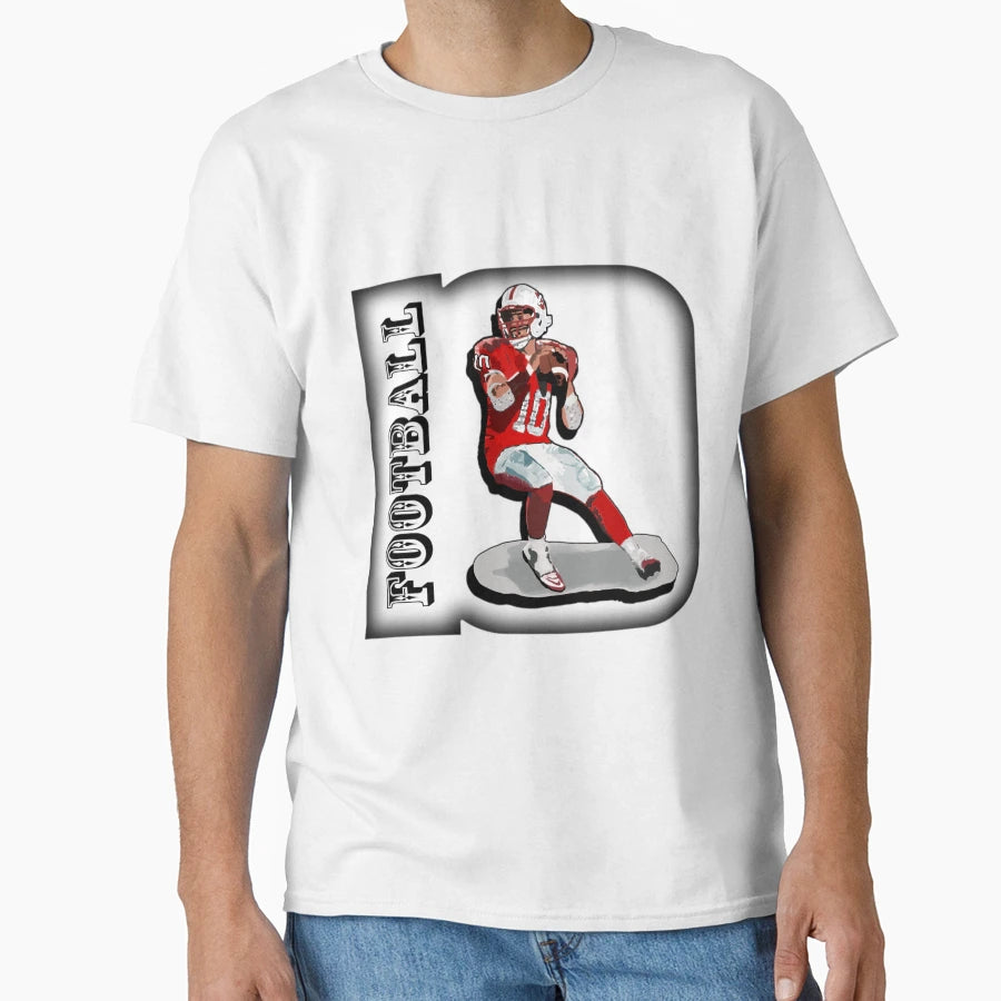 Football Quarterback T-Shirt - Minimalist Print for Adults - T-Shirt, Sweatshirt, Hoodie
