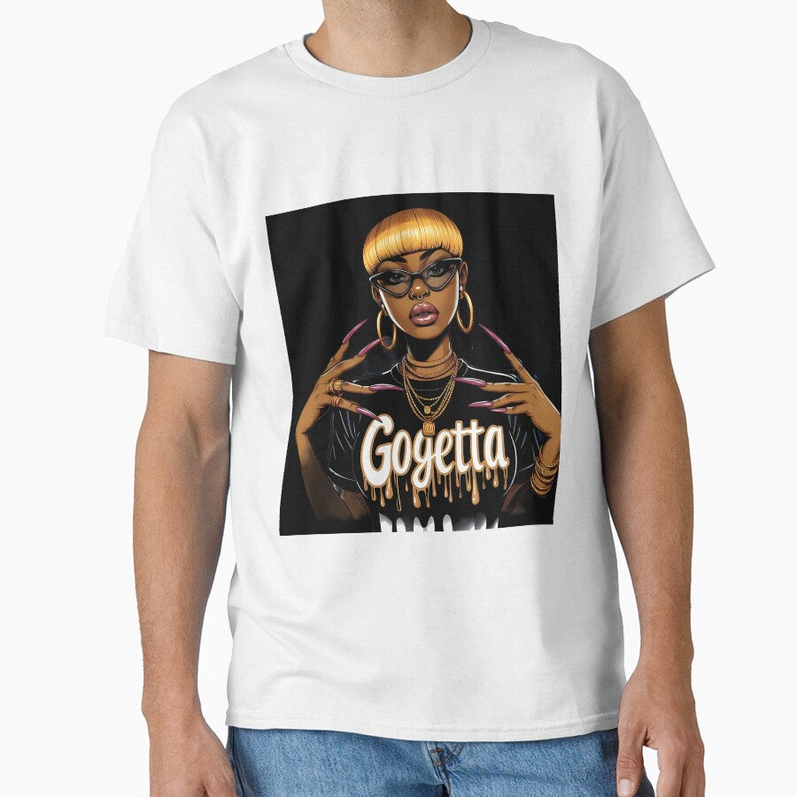 DIPPIN IN GOLD by gogettadriptees - Adult & Kids T-Shirts, Sweatshirts & Hoodies apparel design preview 1